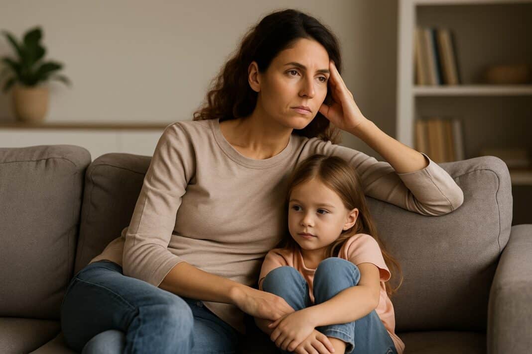 Wenn das Sofa zum Zufluchtsort wird – Mama im Gedankensturm zwischen Erschöpfung und Alltag