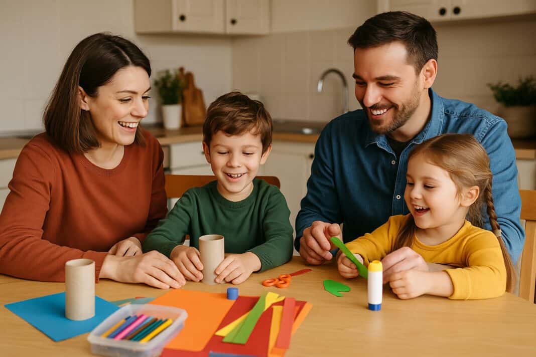 Kreatives Familienglück am Küchentisch – Bastelspaß mit Herz und Alltagsschätzen