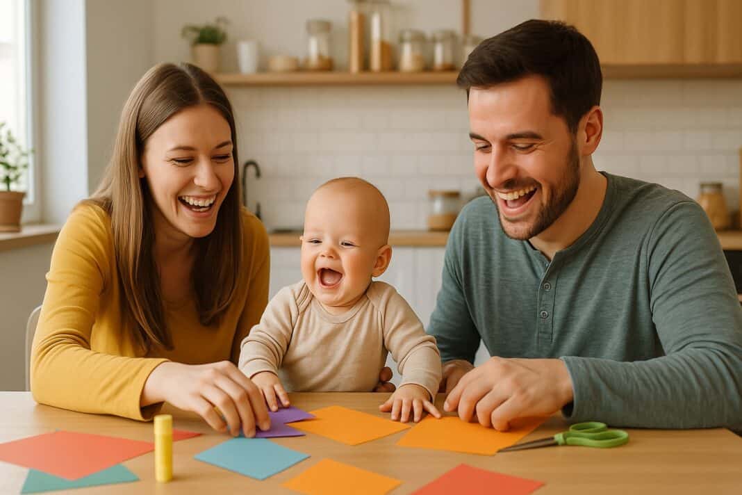 Bastelspaß mit Baby – kreative Familienzeit am Küchentisch