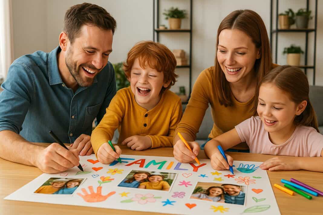 Mit Herz und Farbe – unser Familienposter entsteht am Küchentisch