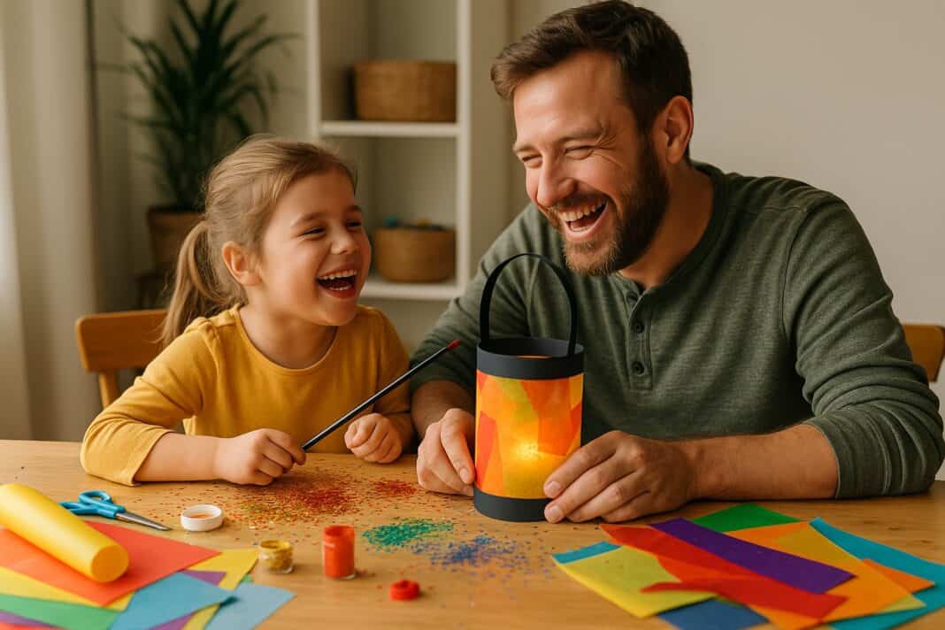 Papa, das klebt da nicht! – Bastelchaos mit Herz und Humor
