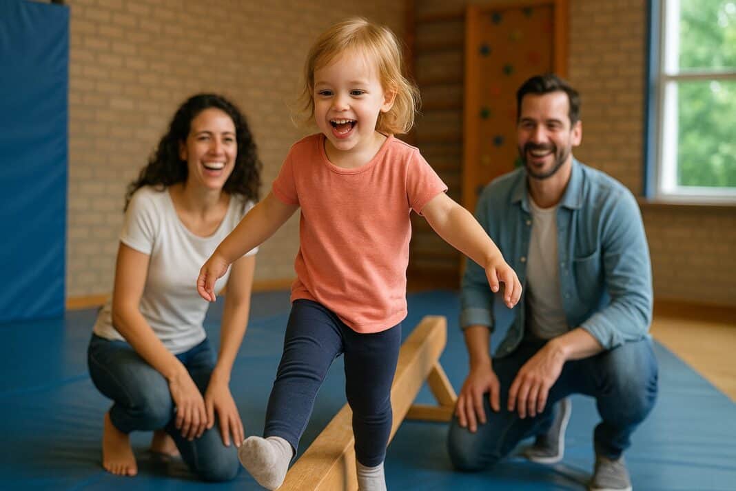 Kleine Balance ganz groß – Turnspaß mit stolzen Elternblicken