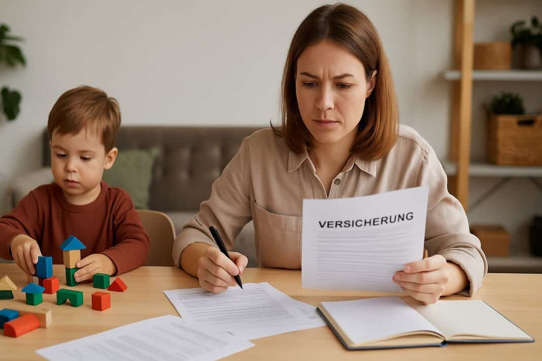 Versicherungschaos trifft Familienalltag – Mama plant, Kind baut.